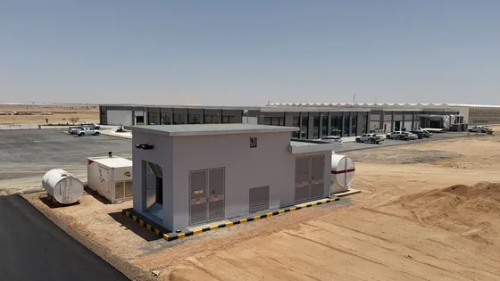 محطة خارجية بجوار المنشأة