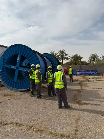 بكرات كابلات جهد متوسط